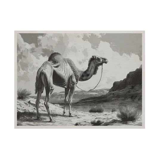 Desert Dignity: Camel Aesthetic Wall Art