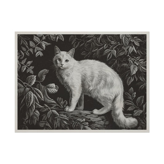 Majestic Feline Reverie: Cat Aesthetic Wall Art